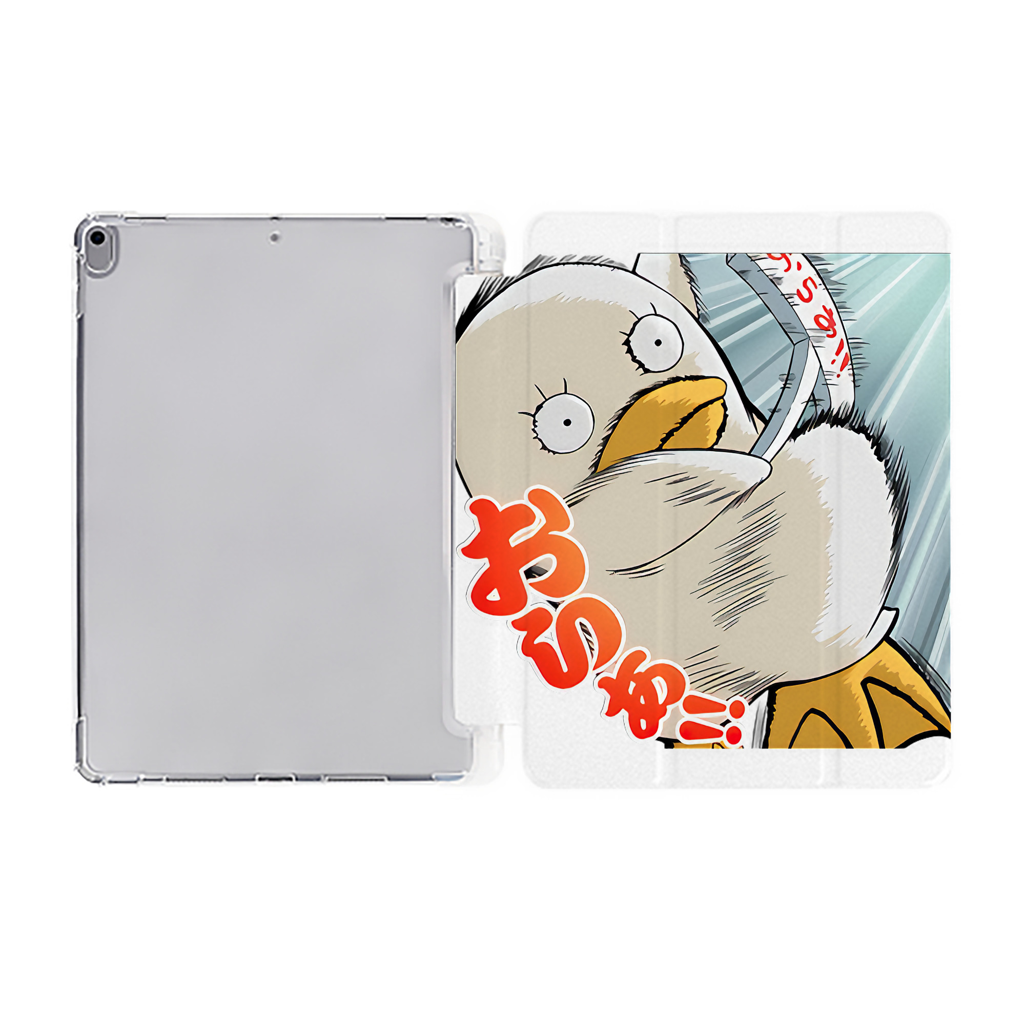 ぎんたま 坂田銀時（さかたぎんとき） 神楽 志村新八（しむら しんぱち） GINTAMA Sakata Gintoki Kagura Shimura Shinpachi IPad ケース ペン収納付き 三つ折りスタンド PUレザー×シリコン 対応機種9.5/10.5/10.9インチ